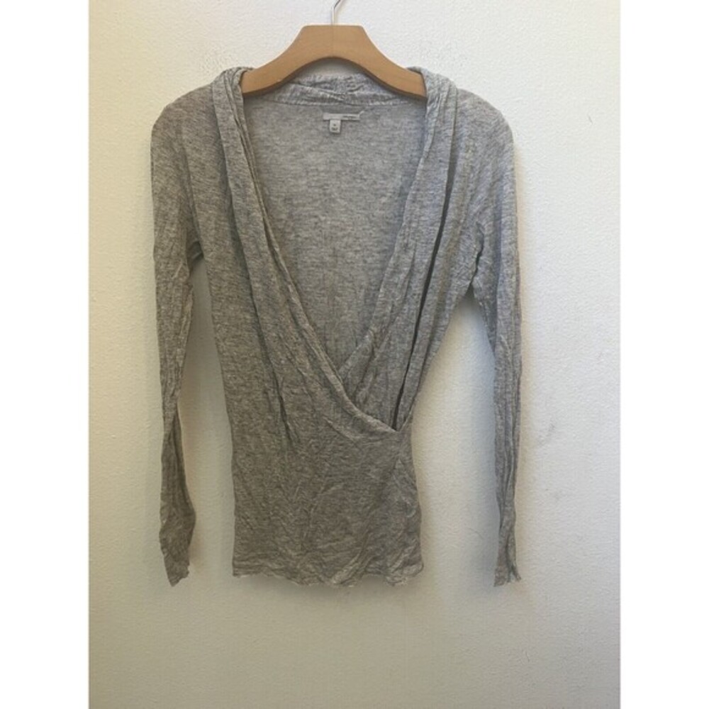 HALOGEN SOLID GRAY SWEATER SIZE XS (S1)